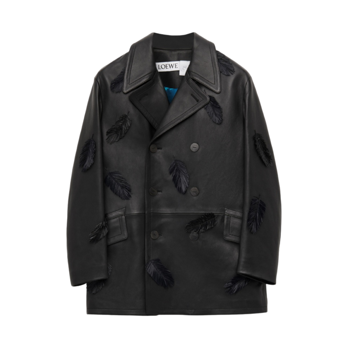 로에베 x 하울의 움직이는 성 나파 피코트 블랙(Loewe x Howl's Moving Castle Peacoat in Nappa Black) - 1