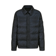 Dior Oblique Quilted Jacket Black Nylon Jacquard