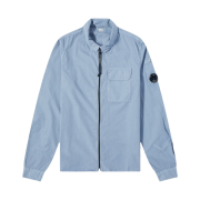C.P. Company Gabardine Zipped Shirt Infinity Blue - 22FW