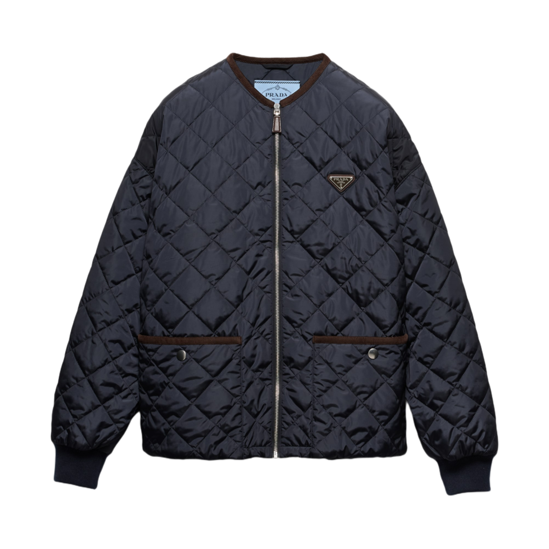 ジャケット PRADA JACKET (292211SWMO1WQ9 F0008) Blue Lightweight Re-Nylon blouson jacket | PRADA