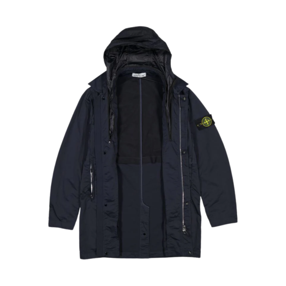 스톤 아일랜드 43233 나일론 바타비아-TC 트렌치 코트 네이비 블루 - 21SS(Stone Island 43233 Nylon Batavia-TC Trench Coat Navy Blue - 21SS) - 2