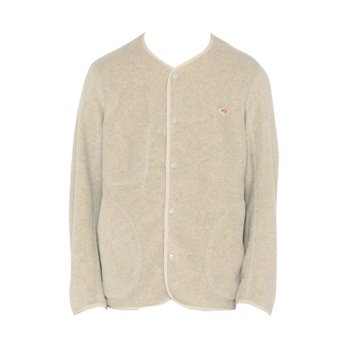 Danton Danton Fleece Collarless Jacket Marble · 42