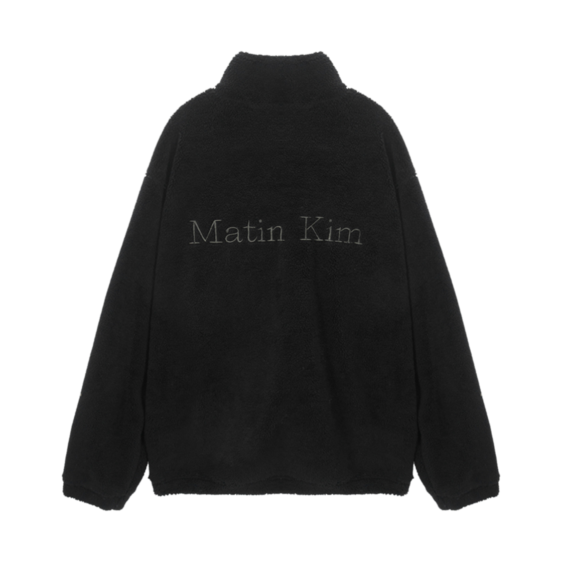 MK239OJP053MBB (W) Matin Kim Matin Fleece High Neck Jumper Black