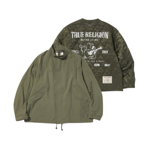 TR23FWJK03UKK True Religion Mil Grenade Jacket Khaki