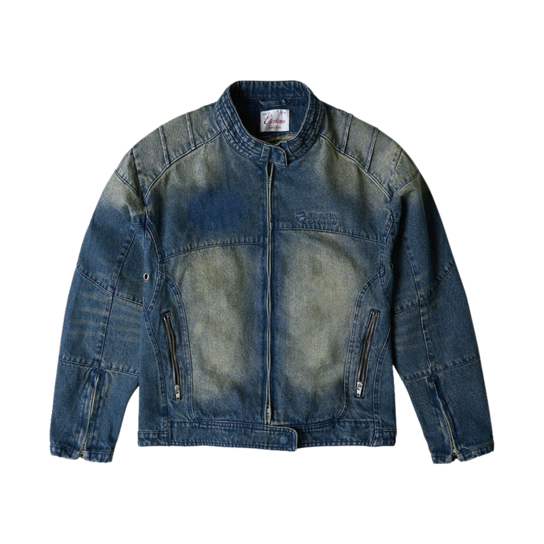 이티씨이 데님 레이서 자켓 블루(ETCE Denim Racer Jacket Blue)