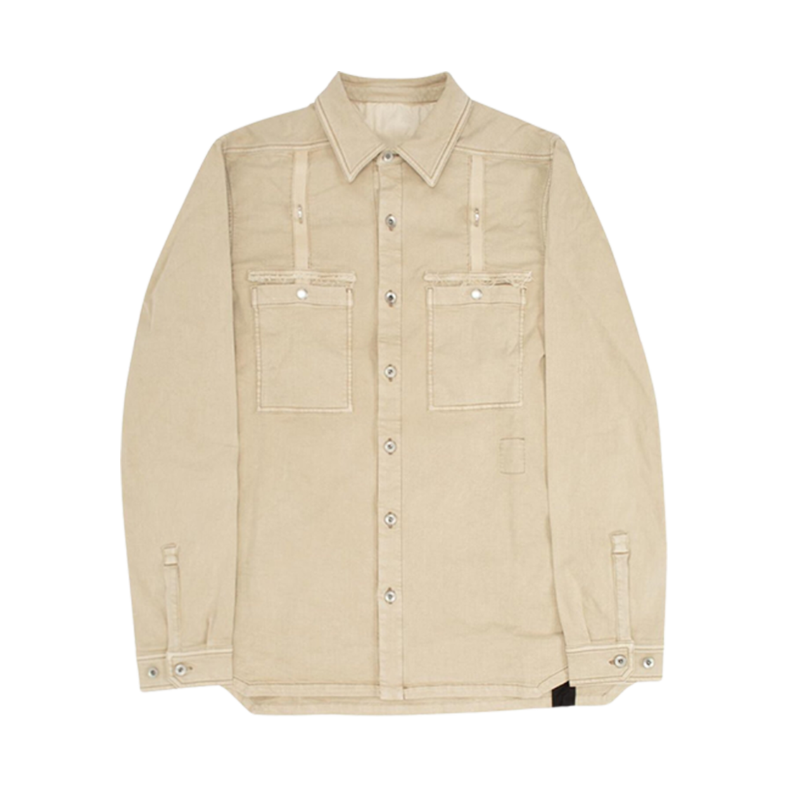 DU01B7750-SNMD-31 Rick Owens Drkshdw Work Denim Shirt Mineral