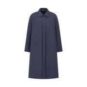 Dior Long Coat Blue Virgin Wool