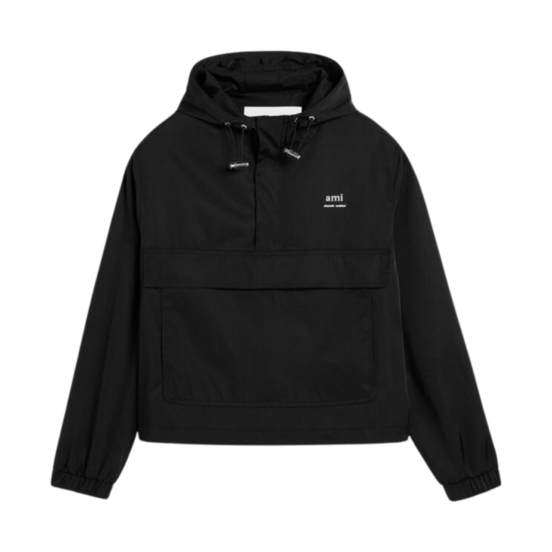 아미 알렉산드레 마티우시 후드 윈드브레이커 블랙(AMI Alexandre Mattiussi Hooded Windbreaker Black) - 1