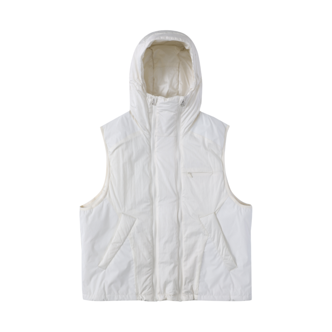 록히드마틴 더블 지퍼 후드 베스트 자켓 아이보리(LOCKHEED MARTIN Double Zip Hoodie Vest Jacket Ivory) - 1