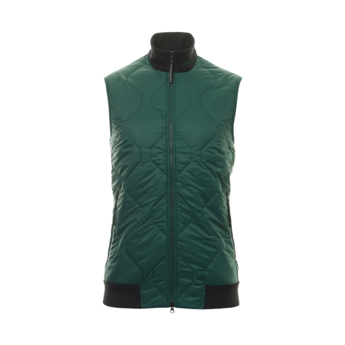 AMOW09220-M374 J.Lindeberg Quilt hybrid Vest Rain Forest
