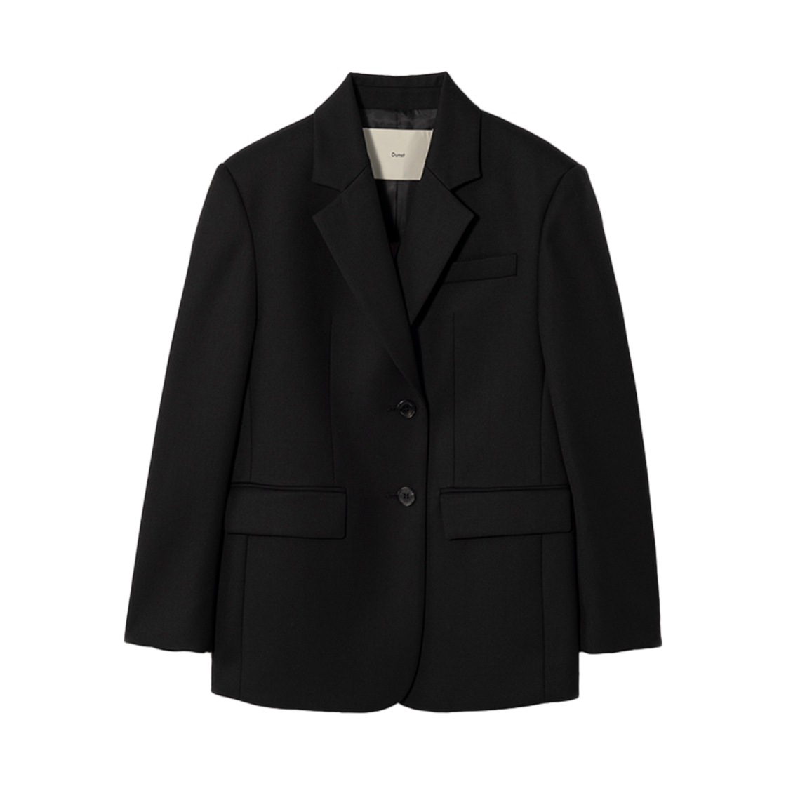 UDJA5A202BK Dunst Essential 2 Button Wool Blazer Black