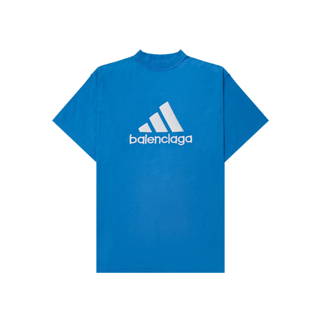 발렌시아가 x 아디다스 오버사이즈 티셔츠 블루