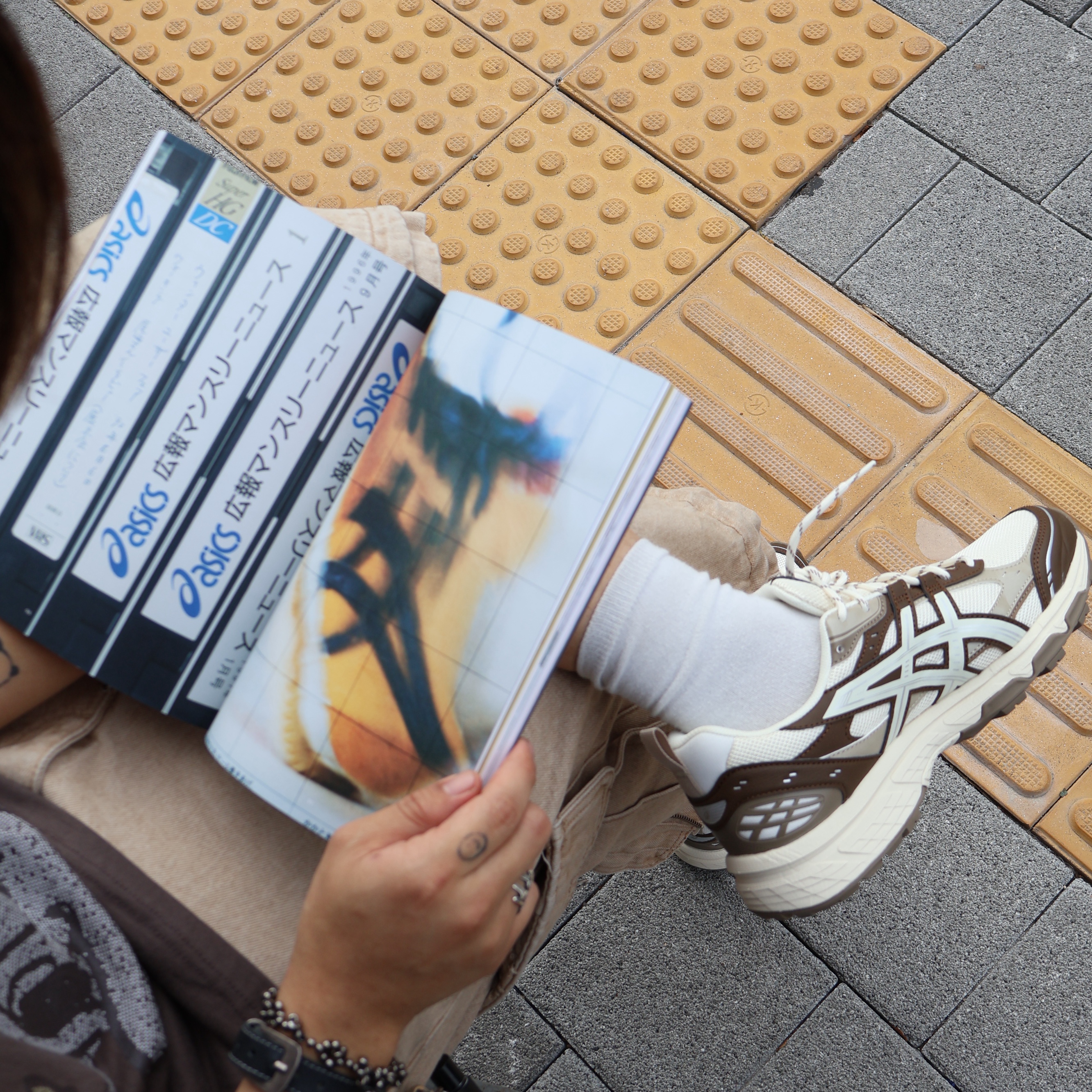 Asics Gel-Nunobiki Cream Brown Storm 착용 스타일 - 8
