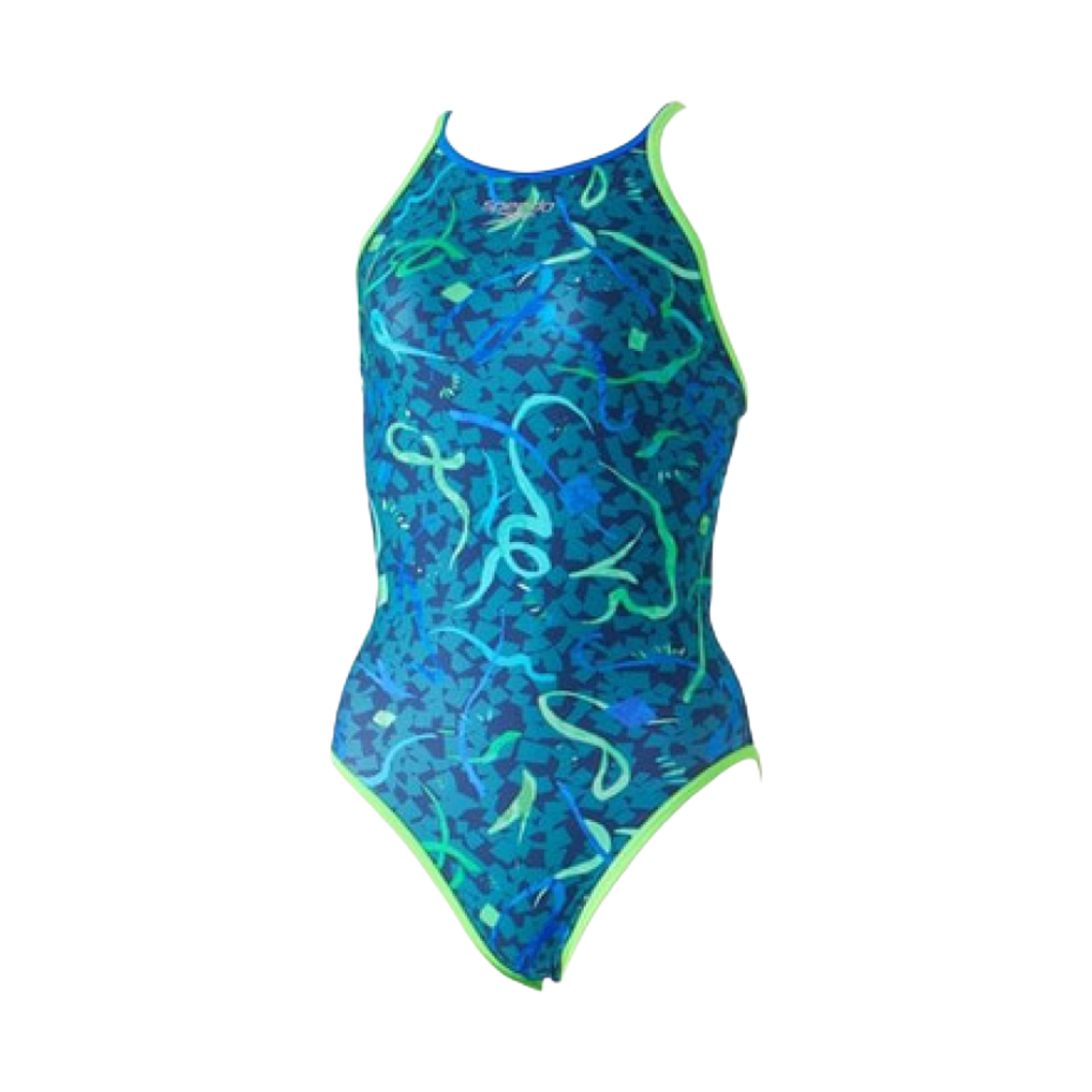 (W) 스피도 펠리시테이션 원피스 턴스 노르딕 틸 그린((W) Speedo Felicitation One Piece Turnz Nordic Teal Green)