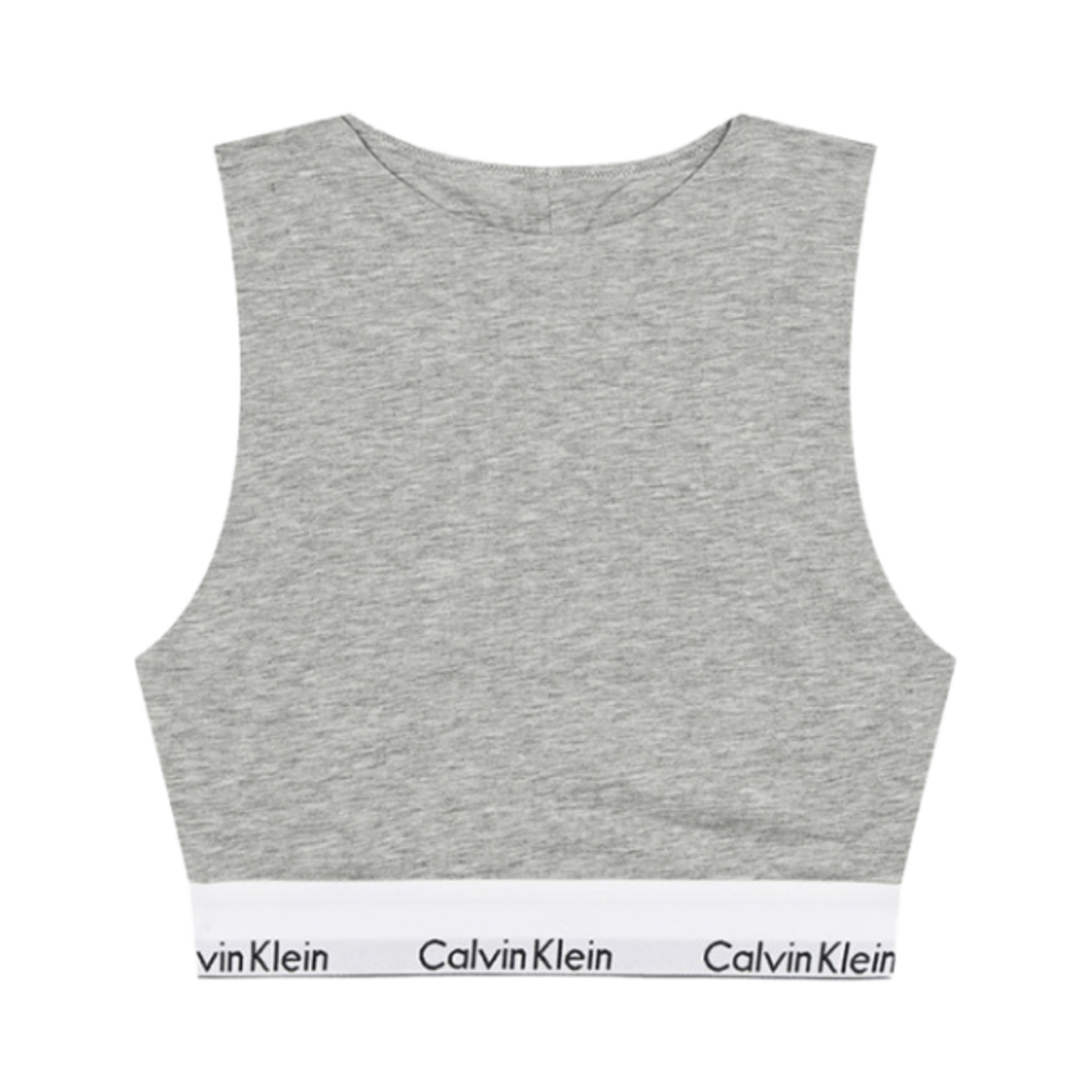 F7626EP7A (W) Calvin Klein Open Back Unlined Bralette Grey Heather