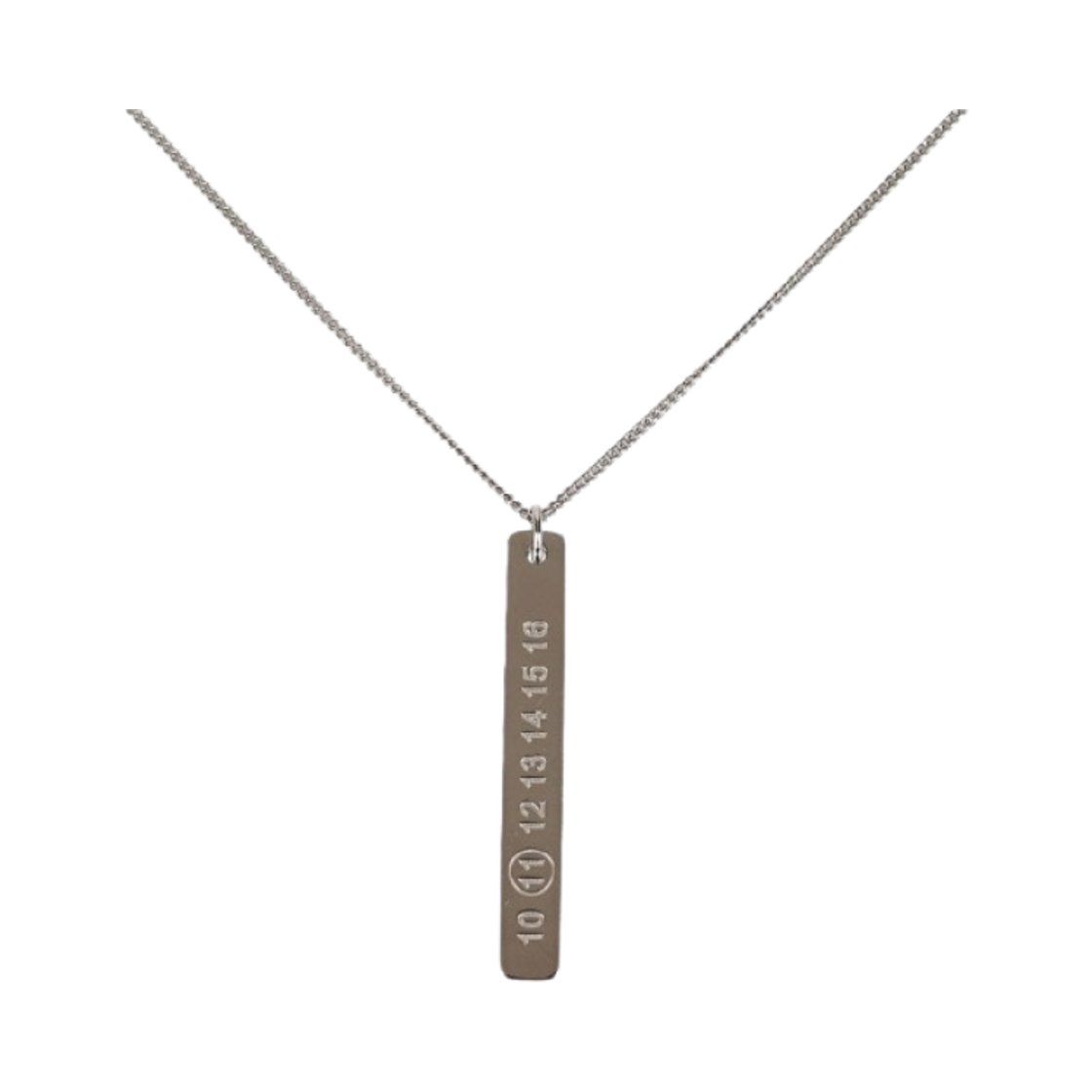 메종 마르지엘라 넘버 팬던트 네크리스 샤이니 실버(Maison Margiela Number Pendant Necklace Shiny Silver) - 1