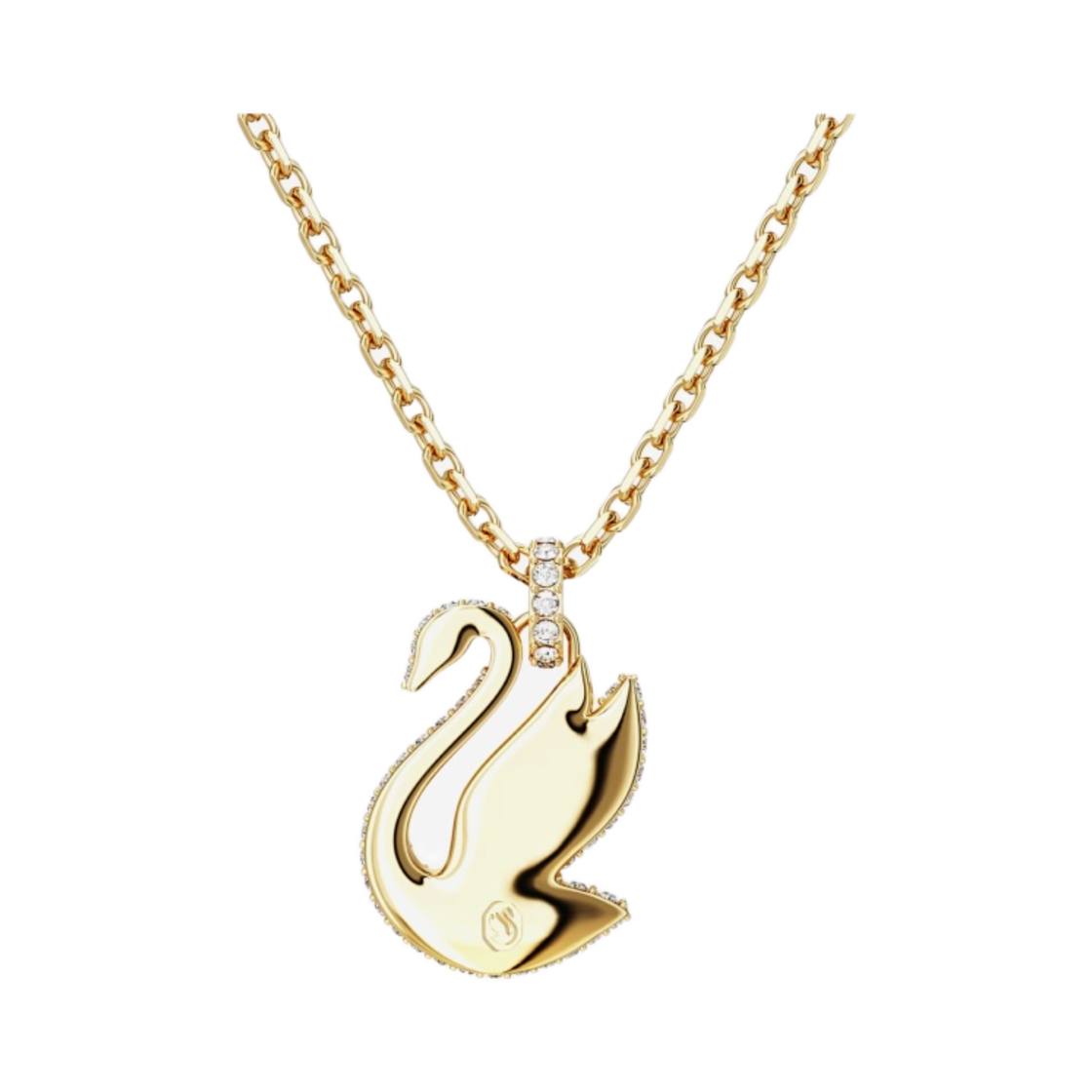 (W) 스와로브스키 아이코닉 스완 팬던트 옐로우 골드 플래팅((W) Swarovski Iconic Swan Pendant Yellow Gold Plated) - 3