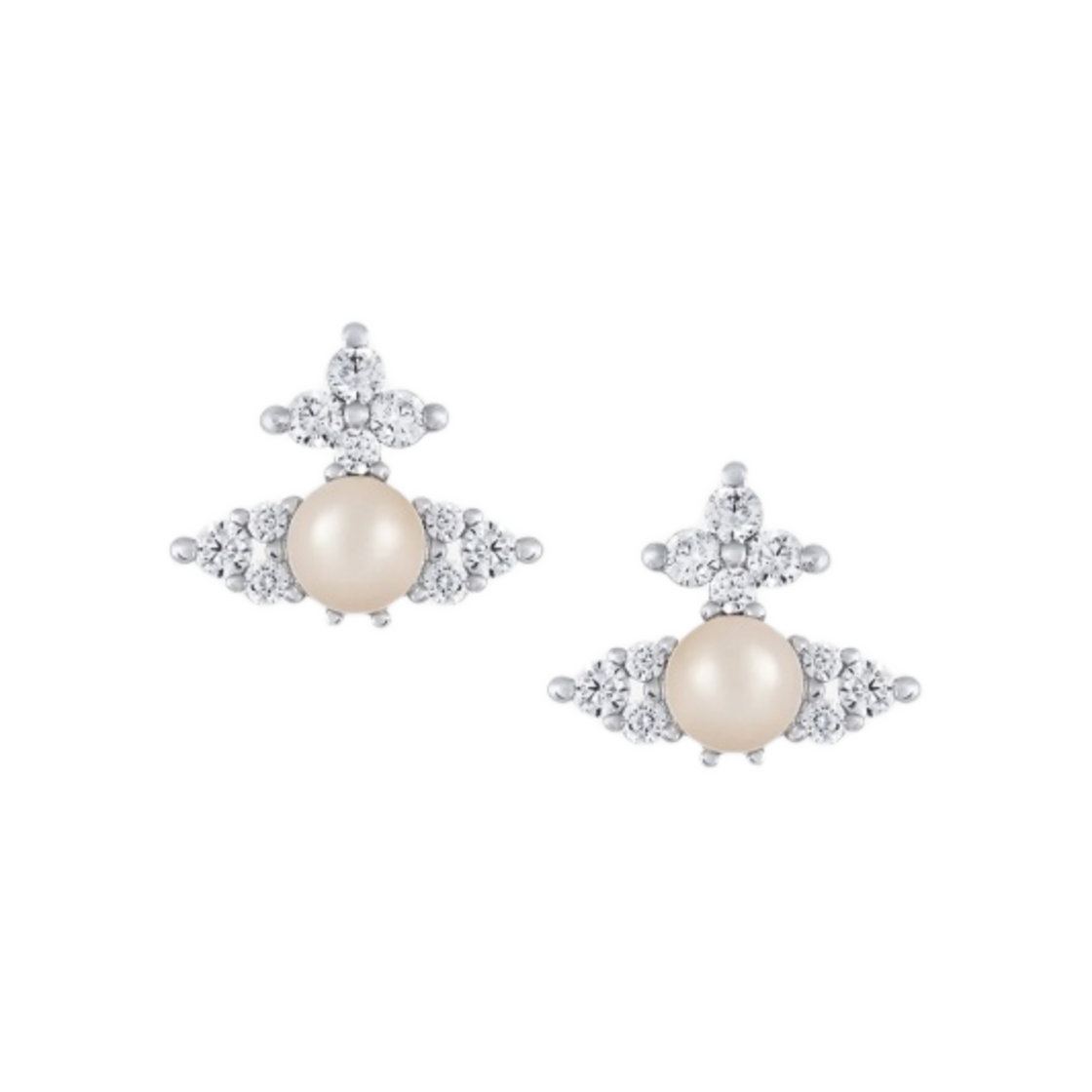 6201034Y-02P373-SM (W) Vivienne Westwood Feodora Earrings Silver