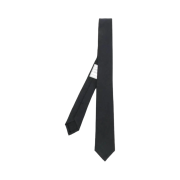 Thom Browne Striped Classic Wool Tie Dark Grey
