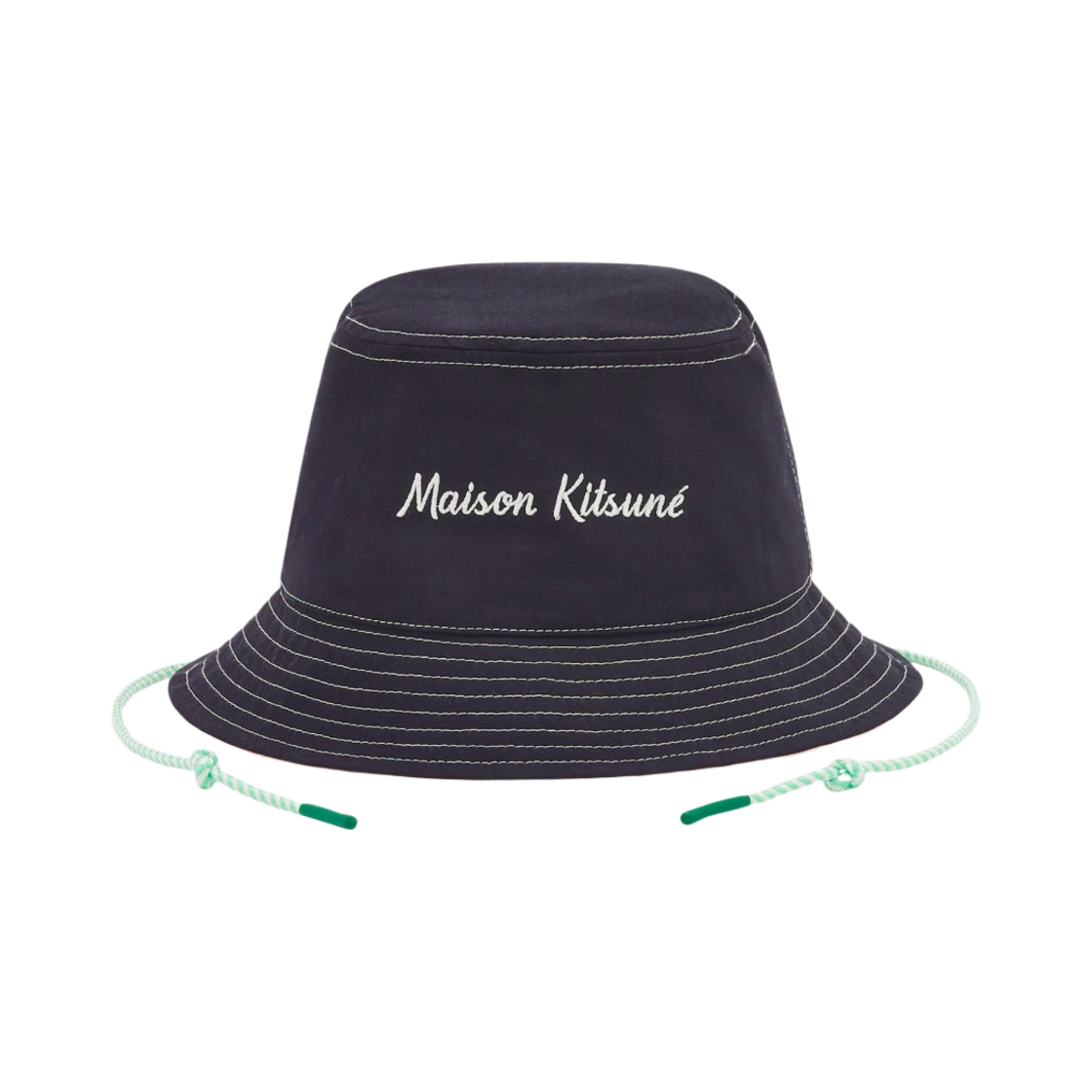 메종 키츠네 워크웨어 버킷햇 다크 네이비(Maison Kitsune Workwear Bucket Hat Dark Navy) - 1