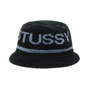 Stussy Jacquard Knit Bucket Hat Black