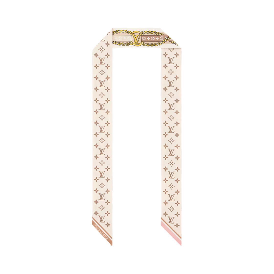 (W) 루이비통 LV 보우 BB 방도 베쥬((W) Louis Vuitton LV Bow BB Bandeau Beige) - 2