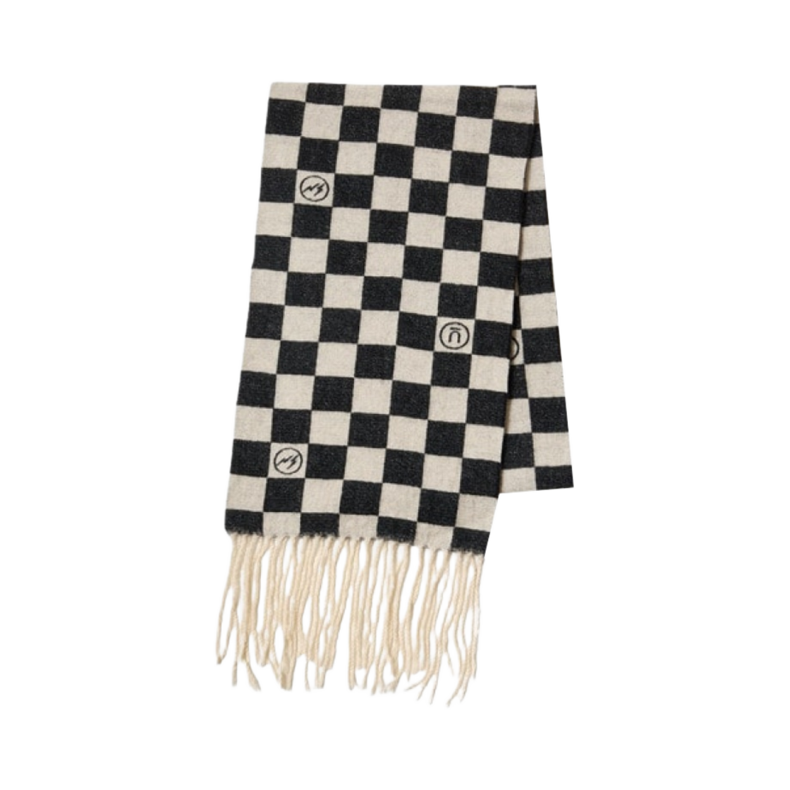 언더커버 x 프라그먼트 UC2C1S02-2 캐시미어 스톨 블랙 체크(Undercover x Fragment UC2C1S02-2 Cashmere Stole Black Check)