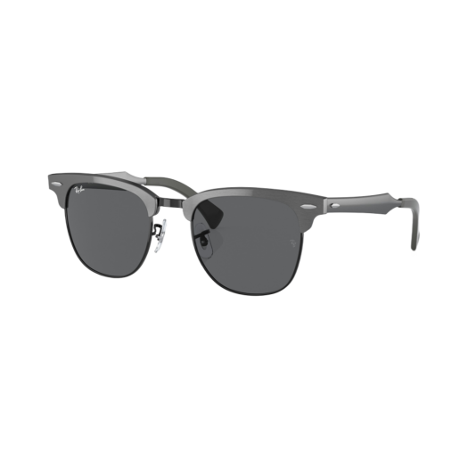 Ray-Ban Clubmaster Matte Graphite On Black Frame Grey Classic Lenses