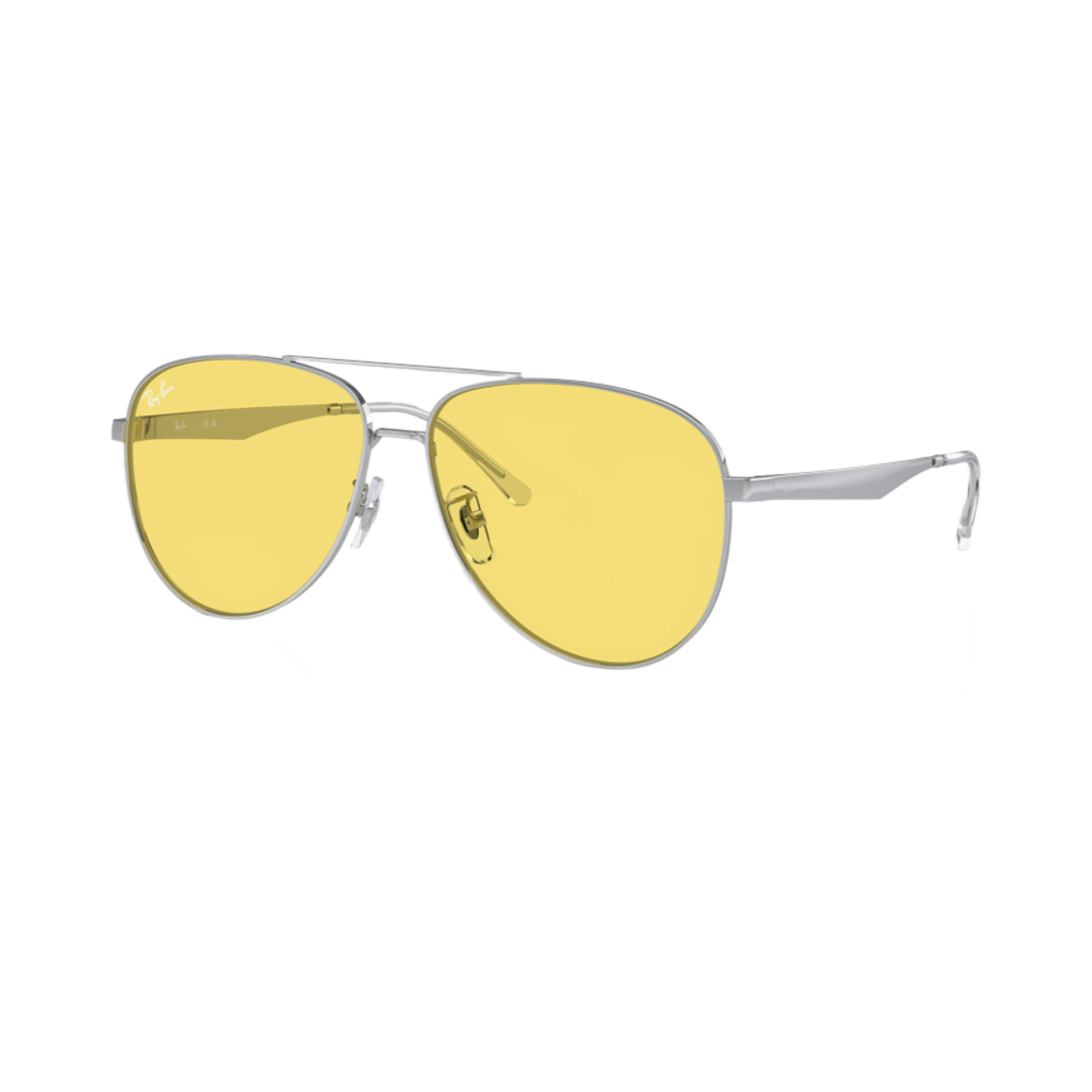 레이밴 RB3712D 폴리쉬드 실버 프레임 옐로우 클래식 렌즈 로우 브릿지 핏(Ray-Ban RB3712D Polished Silver Frame Yellow Classic Lenses Low Bridge Fit) - 1
