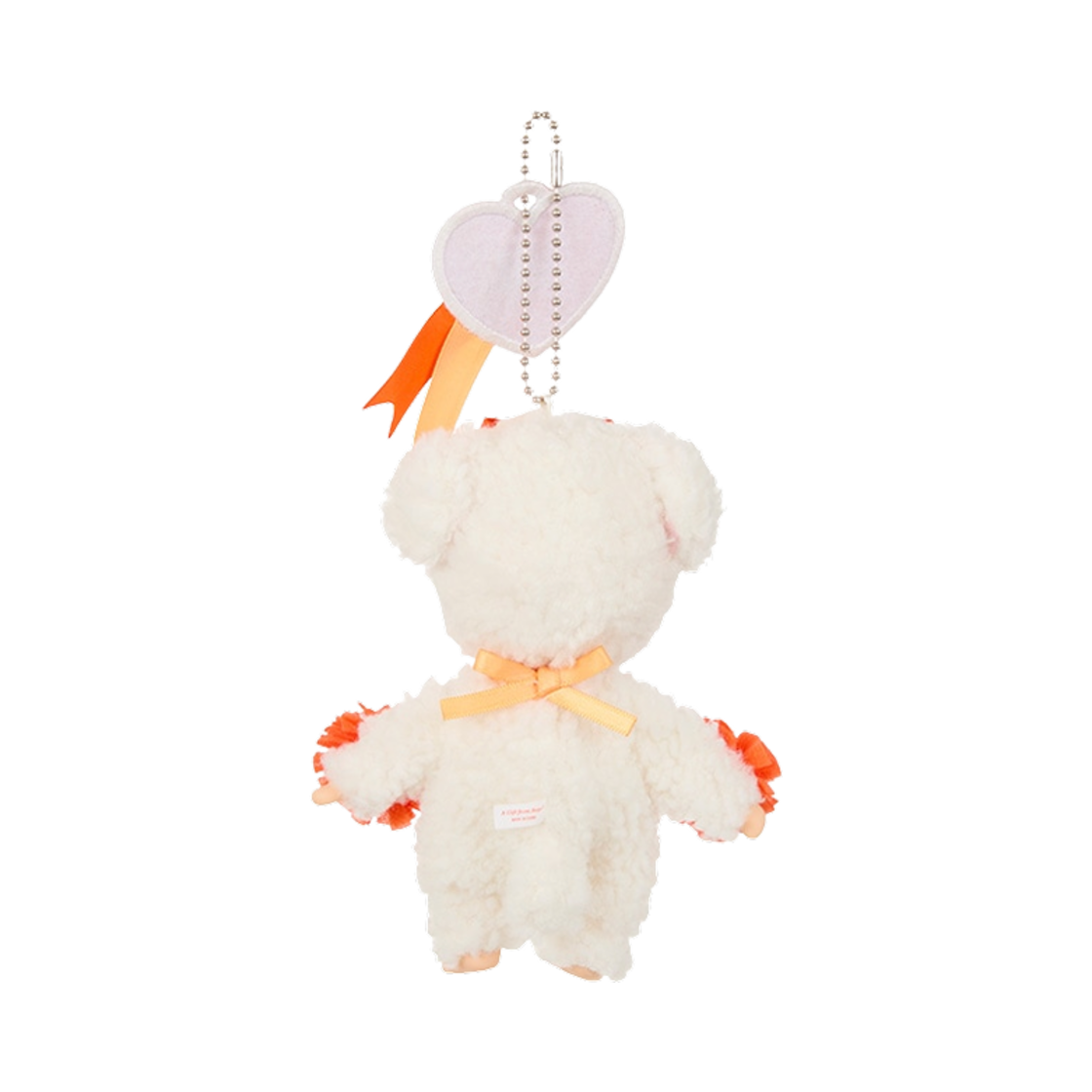몬치치 해피 컬러 차무 키 체인 오렌지(Monchhichi Happy Color Chamu Key Chain Orange) - 2