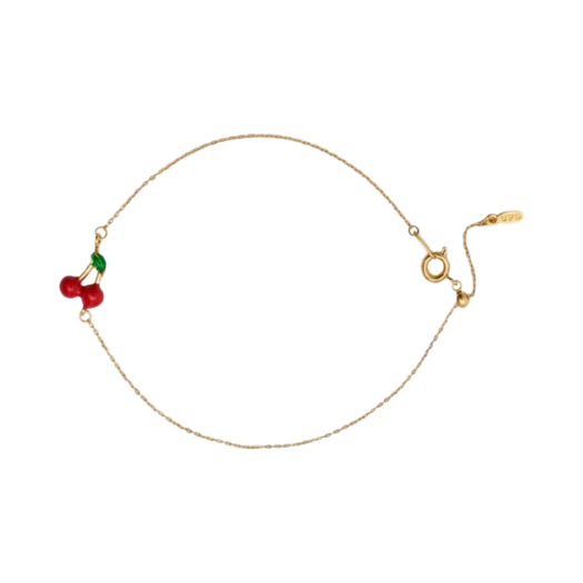 CCB_0 Vegetable Flower Studio Cherry Bracelet Red