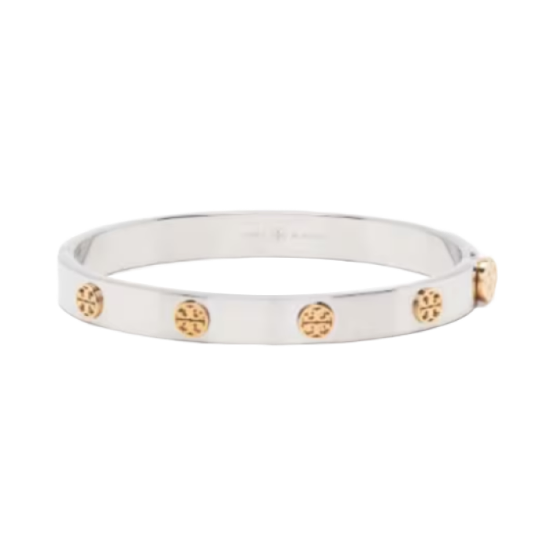 78420-024 (W) Tory Burch Miller Stud Hinge Bracelet Silver Gold