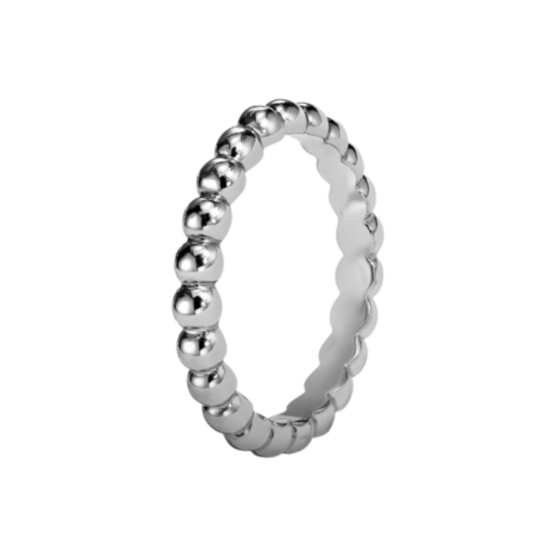 반 클리프 & 아펠 뻬를리 골드 비즈 링 미디움 모델 18K 화이트 골드(Van Cleef & Arpels Perlee Gold Beads Ring Medium Model 18K White Gold)