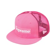 Supreme Box Logo Mesh Back New Era Pink - 22SS