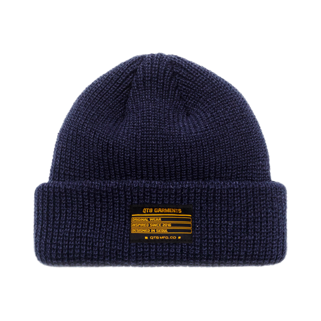 Q4WMHT001NAY QT8 GARMENTS Original Short Beanie Navy
