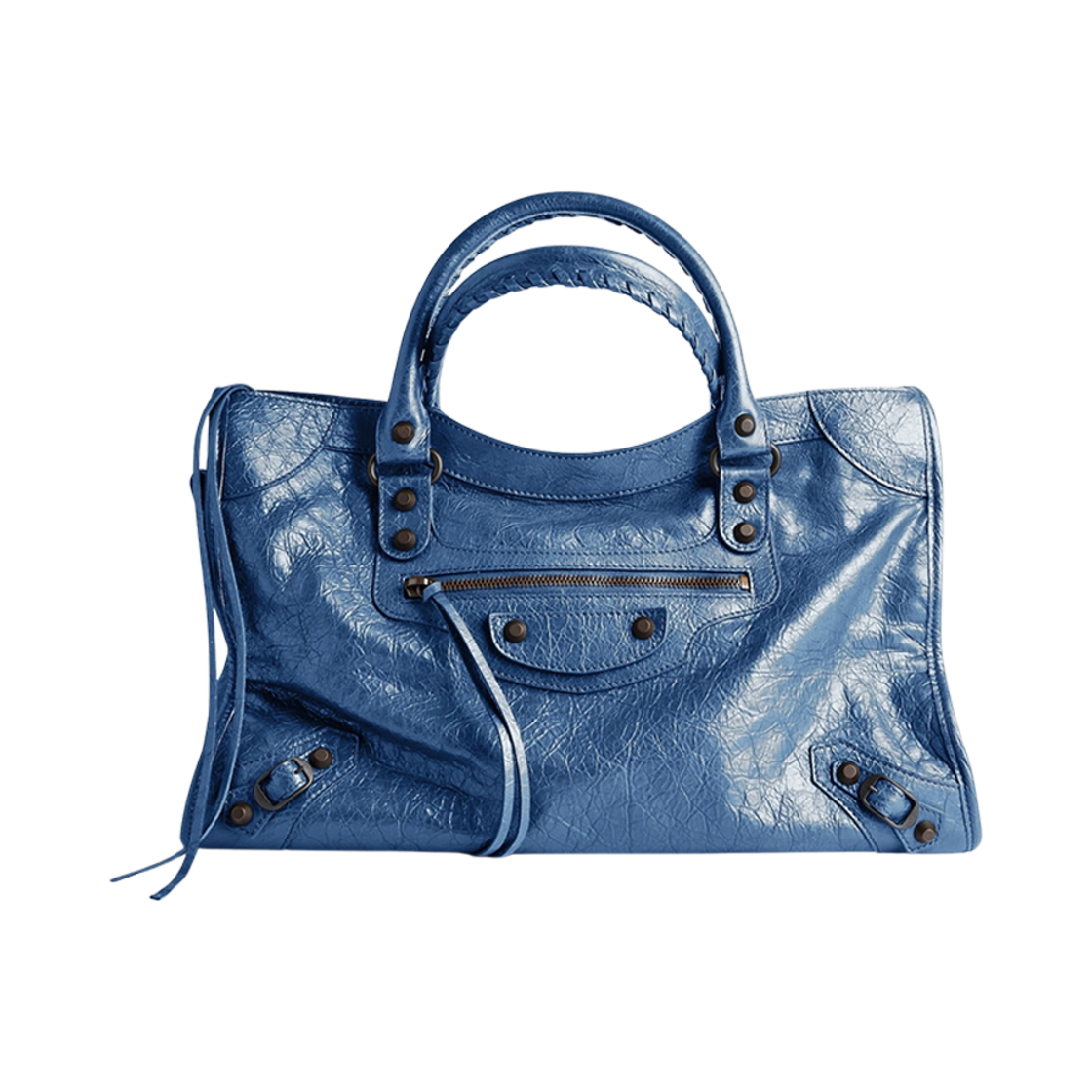 8230582ABEK4322 (W) Balenciaga Le City Medium Bag Mineral Blue
