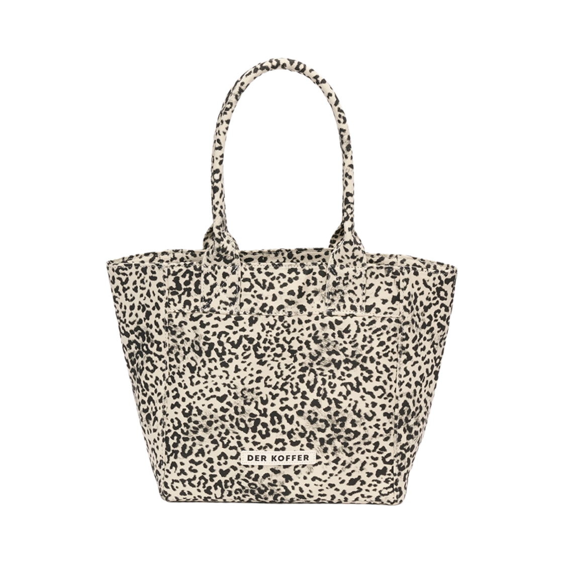 2434070701 Der koffer Shopper Leopard MD Ivory