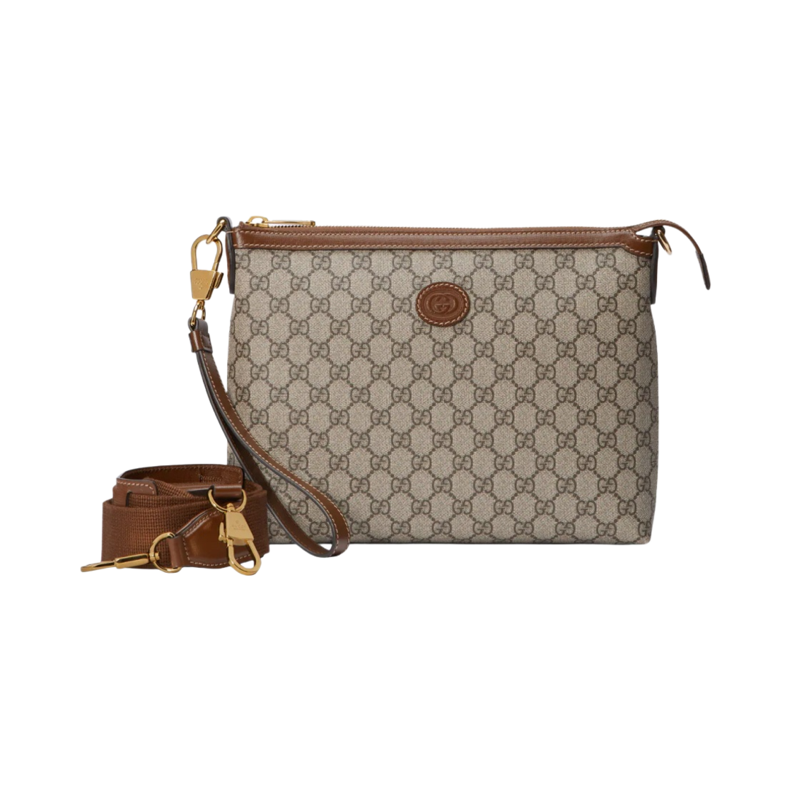 구찌 인터로킹 G 메신저백 베이지 에보니(Gucci Messenger Bag with Interlocking G Beige Ebony) - 2