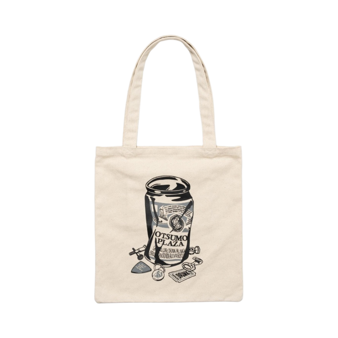 베르디 웨이스티드 유스 캔버스 토트백 그레이 - 오츠모 플라자 한정(Verdy Wasted Youth Canvas Tote Bag Gray - Otsumo Plaza Exclusive)