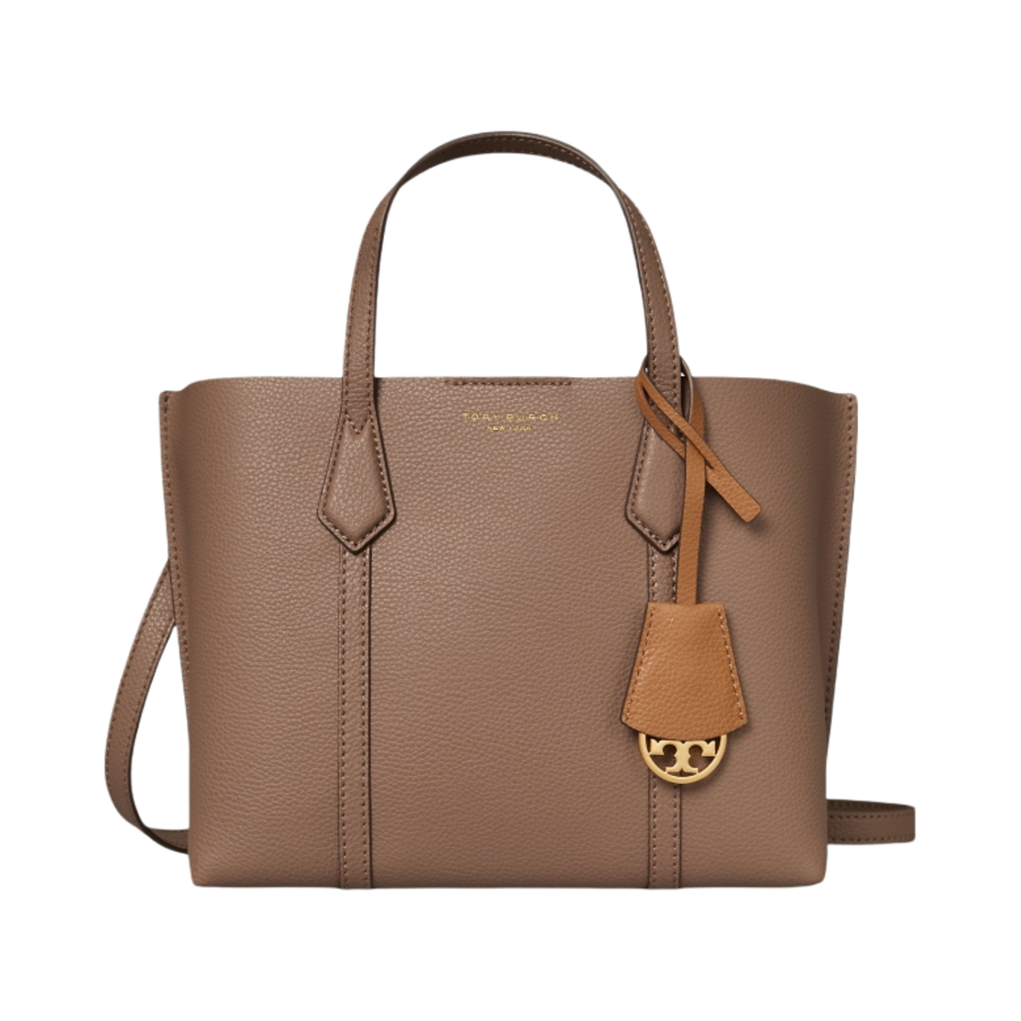 토리버치 페리 트리플 컴파트먼트 스몰 토트백 클램 쉘