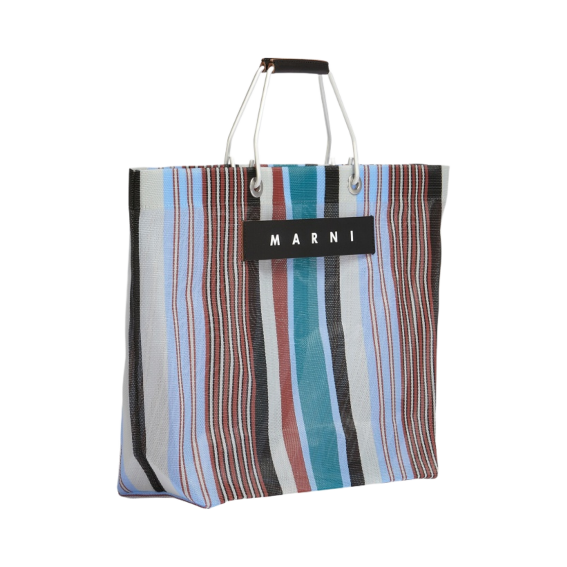 마르니 마켓 스트라이프 백 라이트 라임(Marni Market Stripe Bag Light Lime) - 2