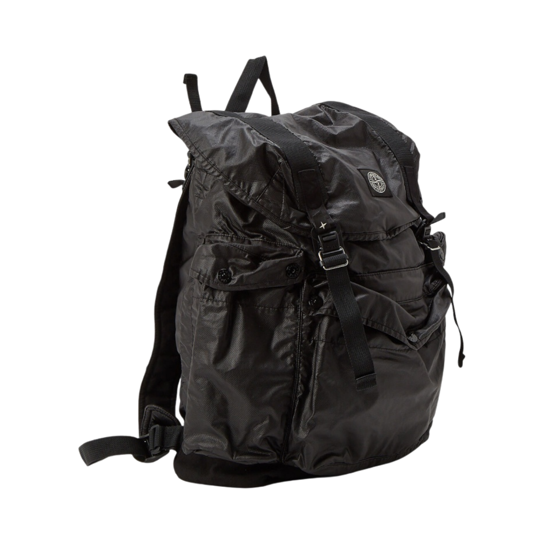 스톤 아일랜드 90370 무솔라 고마타 캔버스 가먼트 다이드 백팩 블랙 - 21SS(Stone Island 90370 Mussola Gommata Canvas Garment Dyed Backpack Black - 21SS) - 2