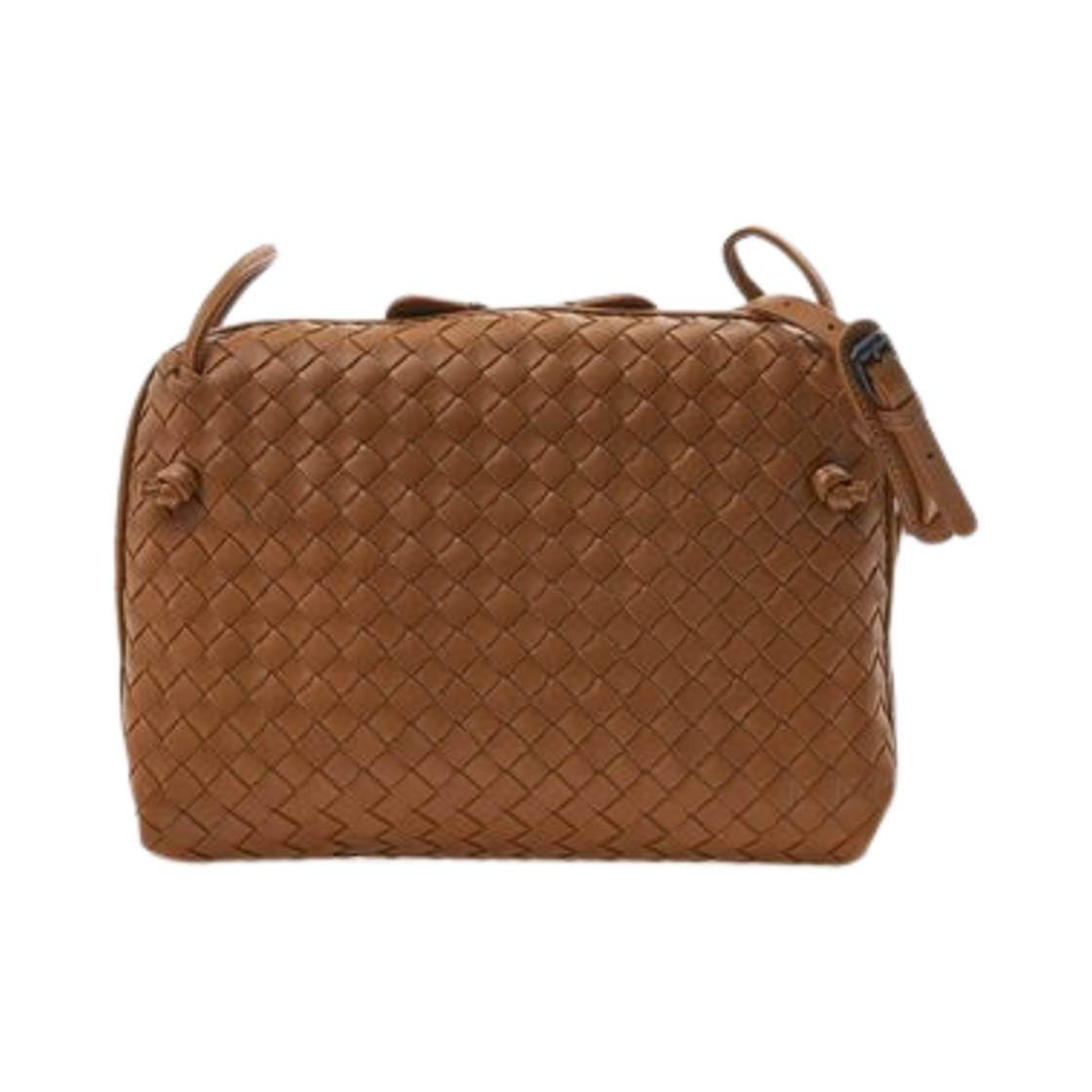 245354V48B12590 Bottega Veneta Intrecciato Small Shoulder Bag Camel