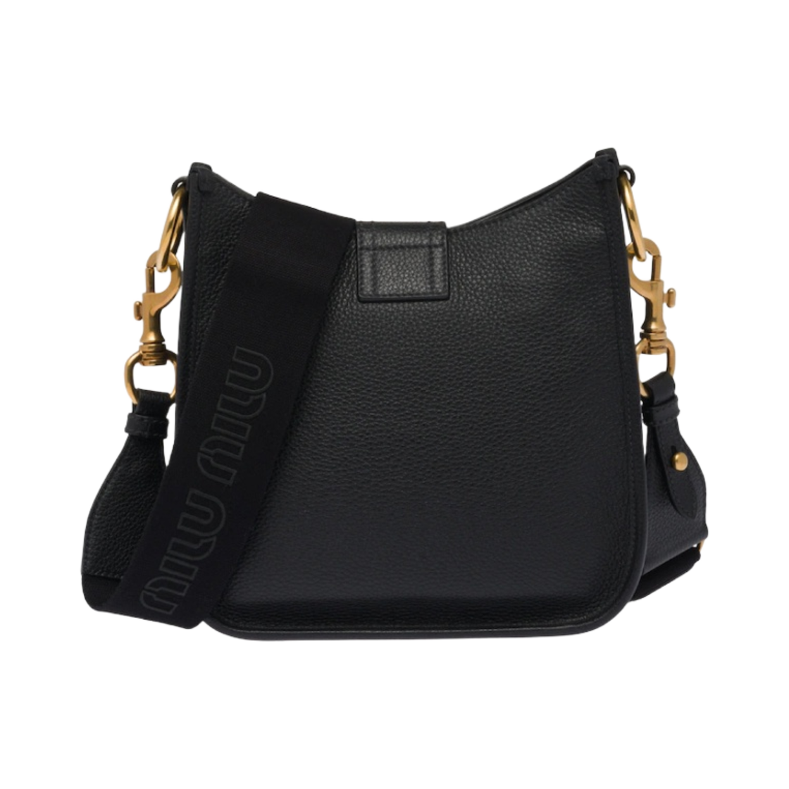 미우 미우 가죽 숄더백 블랙(Miu Miu Leather Shoulder Bag Black) - 3