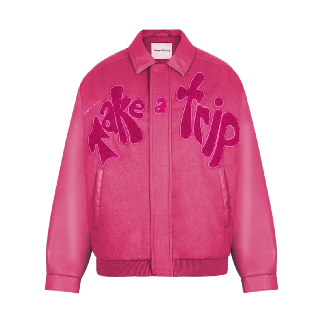- (W) House Of Sunny Take A Trip Bomber Pink