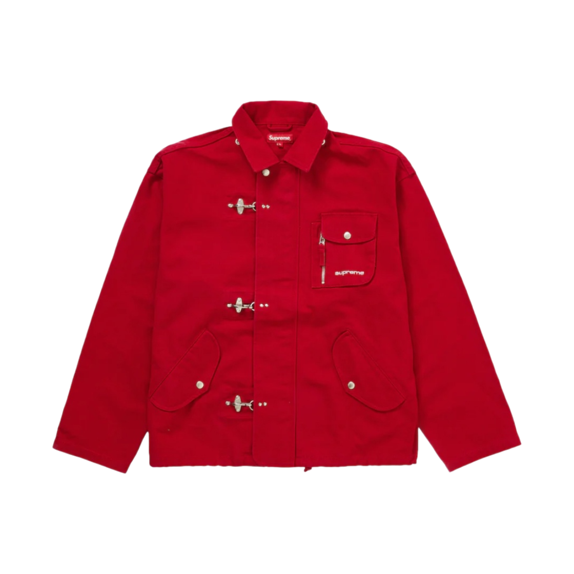 슈프림 캔버스 클립 자켓 레드 - 23SS(Supreme Canvas Clip Jacket Red - 23SS) - 2