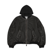 Undermycar Burok Vintage Cowhide Oversized Bomber Antique Bronze - 23FW