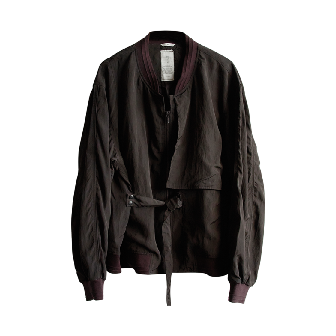 25SSJP01BRO NA A NANA Wavy Strap Blouson Olive Brown