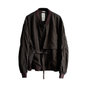 NA A NANA Wavy Strap Blouson Olive Brown