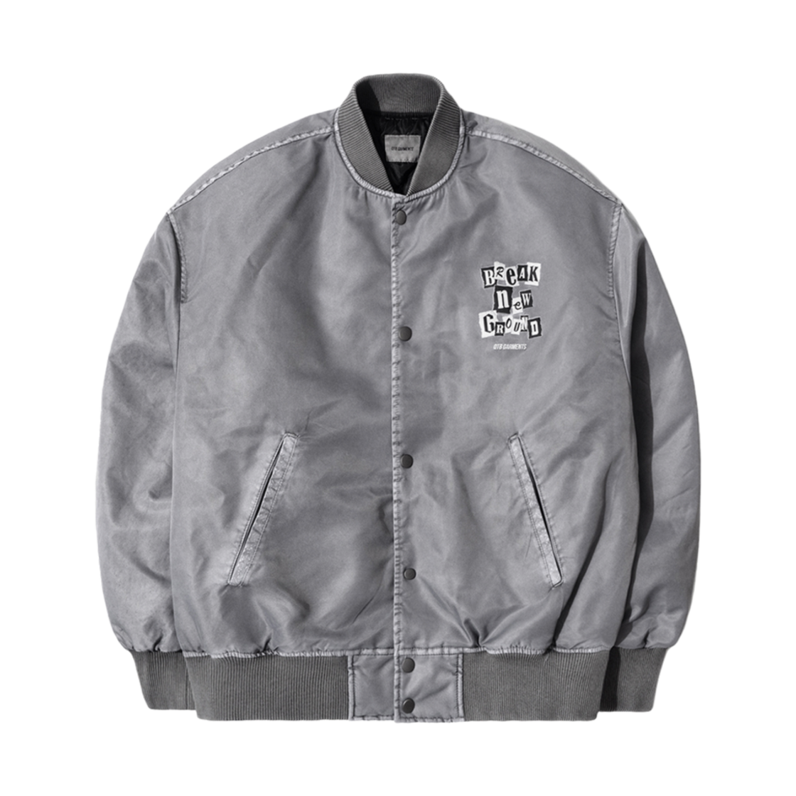 Q4AMJK006GRY QT8 GARMENTS TL Pigment Stadium Jakcet Grey